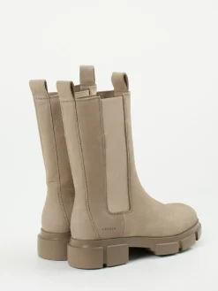 Damen Copenhagen – Chelsea Boots aus Nubukleder sandbeige