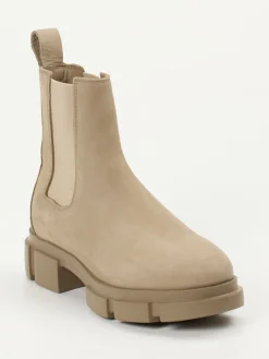 Damen Copenhagen – Chelsea Boots aus Nubukleder beige