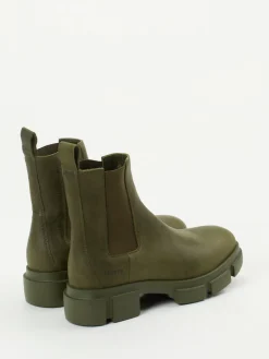 Damen Copenhagen – Chelsea Boots aus Nubukleder oliv