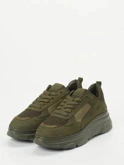 Damen Copenhagen – Chunky Sneaker aus Nubukleder oliv