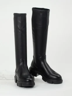 Damen Copenhagen – Langschaftstiefel aus Stretch und Glattleder