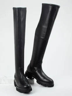 – Overknee-Stiefel aus Stretchleder*Copenhagen Hot