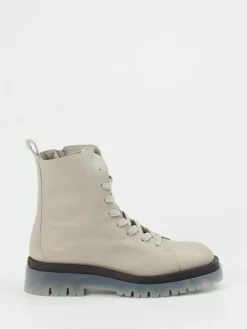 – Schnürboots aus Kalbleder in Greige*Copenhagen Best