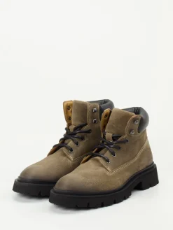 – Schnürboots aus Veloursleder oliv*Copenhagen Sale