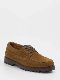 Herren Copenhagen – Schnürschuh aus Veloursleder cognac