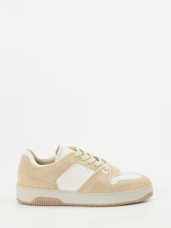 – Sneaker aus Kalbleder und Veloursleder Beige*Copenhagen Discount