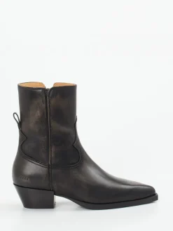 – Western-Stiefeletten aus Leder dunkelbraun*Copenhagen Online
