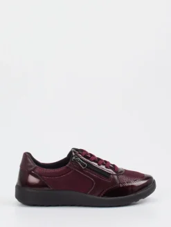 – Komfort-Sneaker aus Stretch und Leder bordeaux*Cypres Soft Outlet