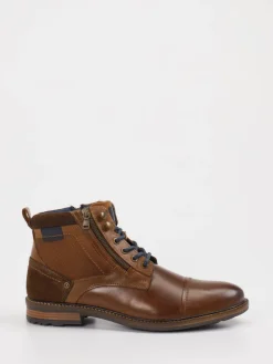 Herren Cypres Soft – Schnürboots aus Leder cognac