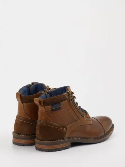 Herren Cypres Soft – Schnürboots aus Leder cognac