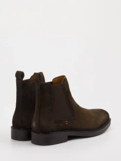 Herren Daniel Kenneth – Chelsea Boots aus Veloursleder dunkel