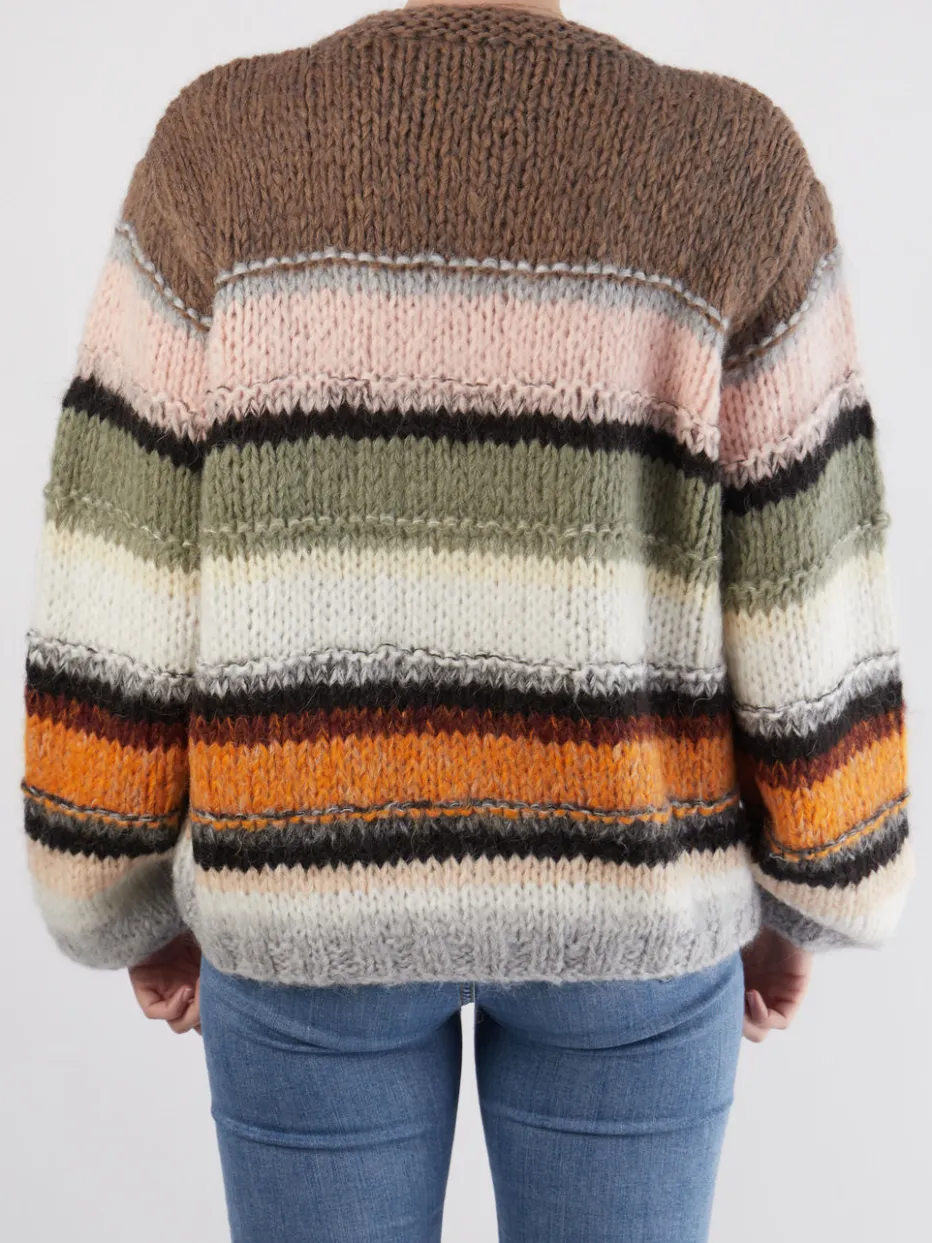 Damen DawnxDare – Kurzjacke aus Textil mit Blockstreifen