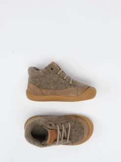 Kinder develab – Kinder-Boots aus Veloursleder und Wollfilz