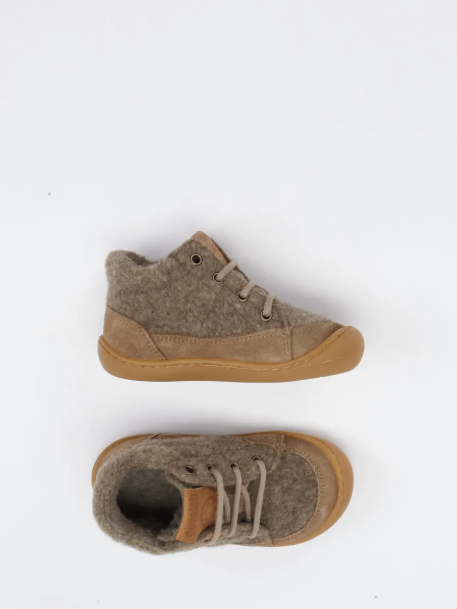 Kinder develab – Kinder-Boots aus Veloursleder und Wollfilz