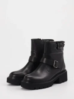 – Biker-Stiefelette aus Leder*Di Lauro Sale