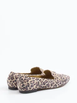 – Loafer aus geprägtem Leder in Leoprint*Di Lauro Discount