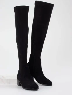 – Overknee-Stiefel aus Veloursleder*Di Lauro Discount