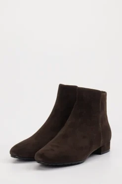 Damen Di Lauro – Stiefeletten aus Veloursleder Dunkel