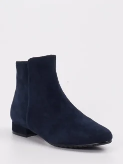 Damen Di Lauro – Stiefeletten aus Veloursleder Dunkel