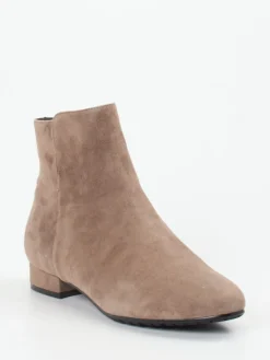 – Stiefeletten aus Veloursleder taupe*Di Lauro Online