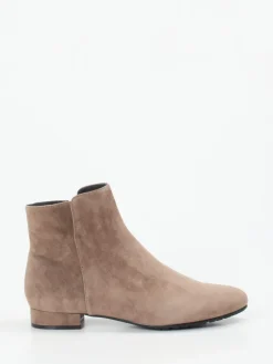 – Stiefeletten aus Veloursleder taupe*Di Lauro Online
