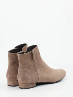 – Stiefeletten aus Veloursleder taupe*Di Lauro Online