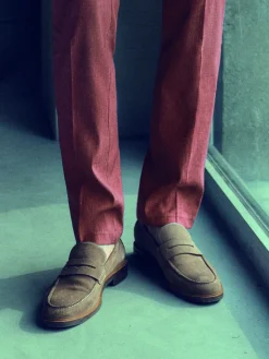 Herren Digel – Loafer aus Veloursleder sandbeige