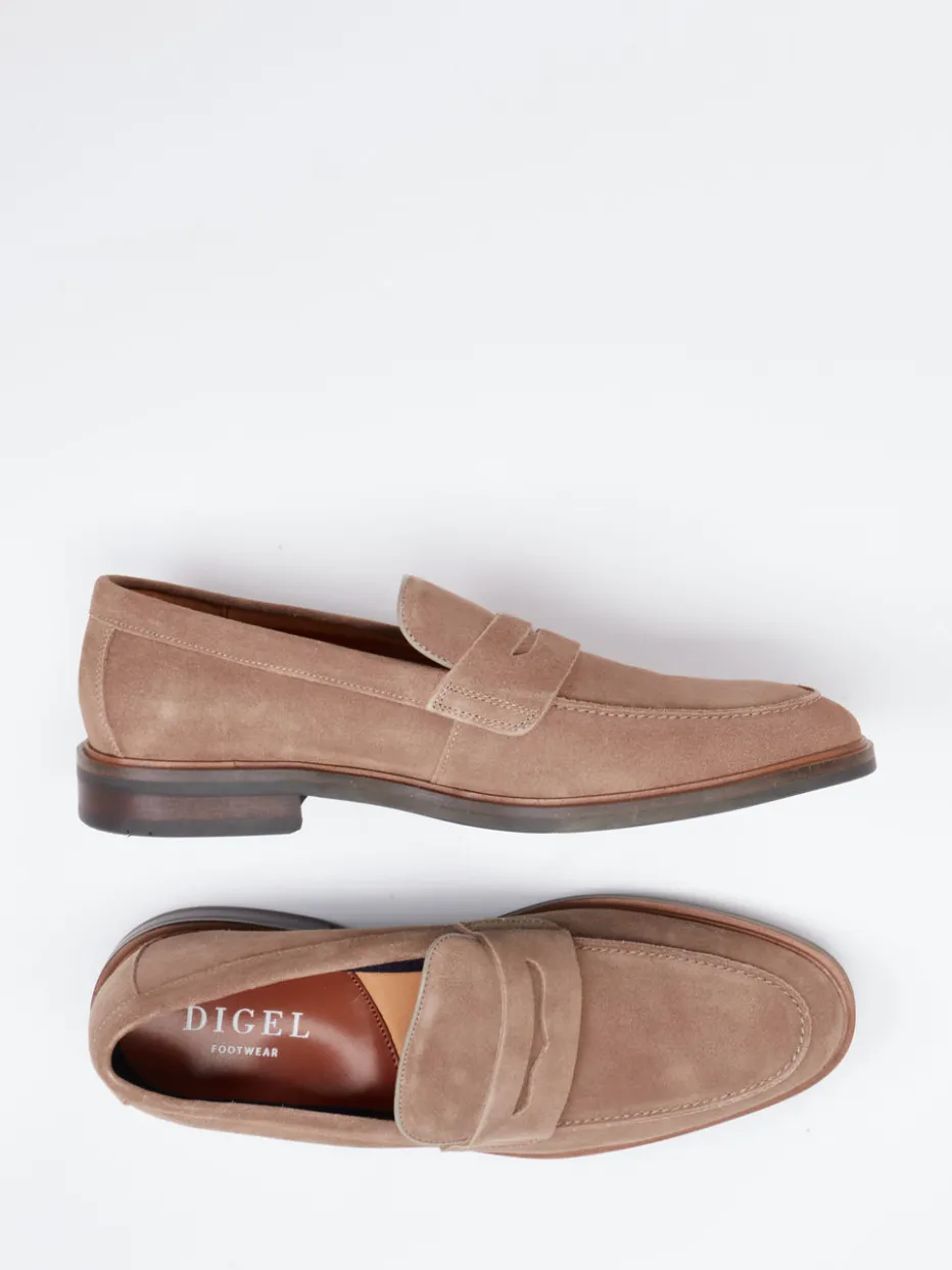 Herren Digel – Loafer aus Veloursleder sandbeige