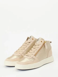 – High-Top-Sneaker aus Metallicleder*DL Sport Discount