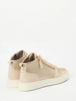 – High-Top-Sneaker aus Metallicleder*DL Sport Discount