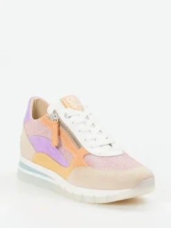 Damen DL Sport – Plateau-Sneaker aus Nubukleder in Pastell
