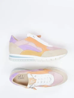 Damen DL Sport – Plateau-Sneaker aus Nubukleder in Pastell