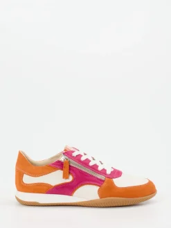 Damen DL Sport – Sneaker aus Kalbleder und Veloursleder pink