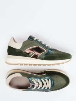 – Sneaker aus Veloursleder Oliv*DL Sport Best