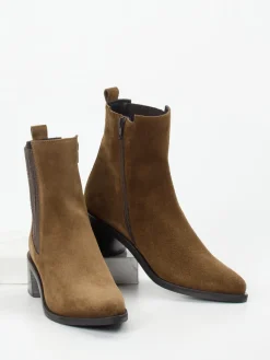 – Chelsea-Stiefelette aus Veloursleder*Donna Carolina Best