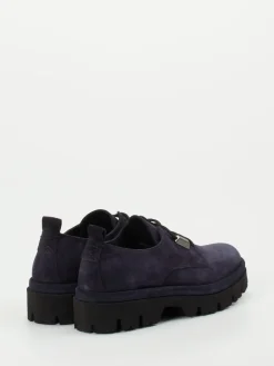 Damen Donna Carolina – Chunky Derby aus Veloursleder Dunkel