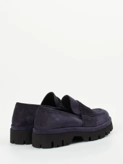 – Chunky Loafer aus Veloursleder Dunkel*Donna Carolina Clearance