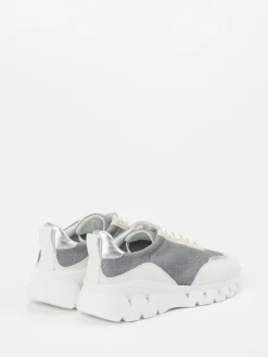 – Chunky Sneaker aus Glitzertextil silber*Donna Carolina Online