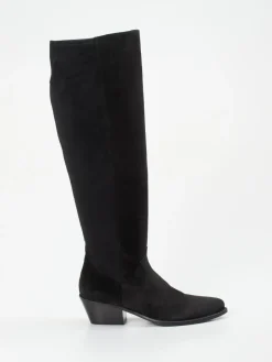 – Kniehohe Stiefel aus Veloursleder*Donna Carolina Discount