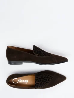 – Loafer aus Veloursleder dunkel*Donna Carolina Clearance