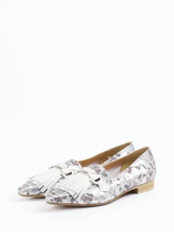 Damen Donna Carolina – Loafer aus Metallicleder