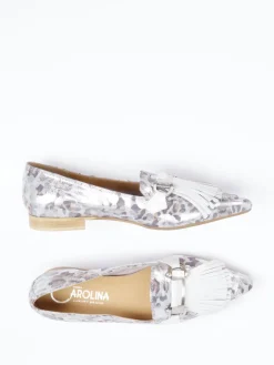 Damen Donna Carolina – Loafer aus Metallicleder