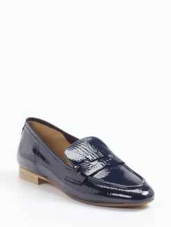 Damen Donna Carolina – Loafer aus Lackleder Dunkel