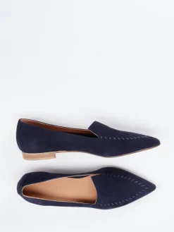 – Loafer aus Veloursleder in Dunkel*Donna Carolina