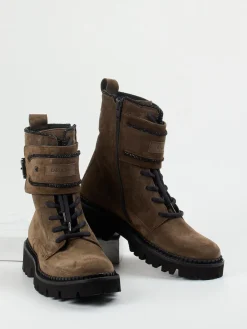 – Schnürboots aus Veloursleder*Donna Carolina New