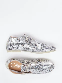 Damen Donna Carolina – Schnürschuh aus Metallicleder