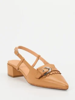 – Slingback-Pumps aus Kalbleder cognacfarben*Donna Carolina Best