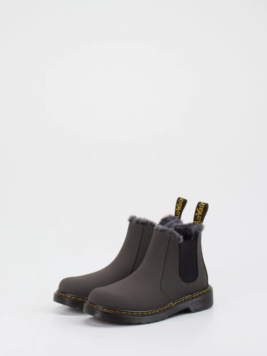 Kinder Dr. Martens – Chelsea Boots aus Synthetik anthrazit