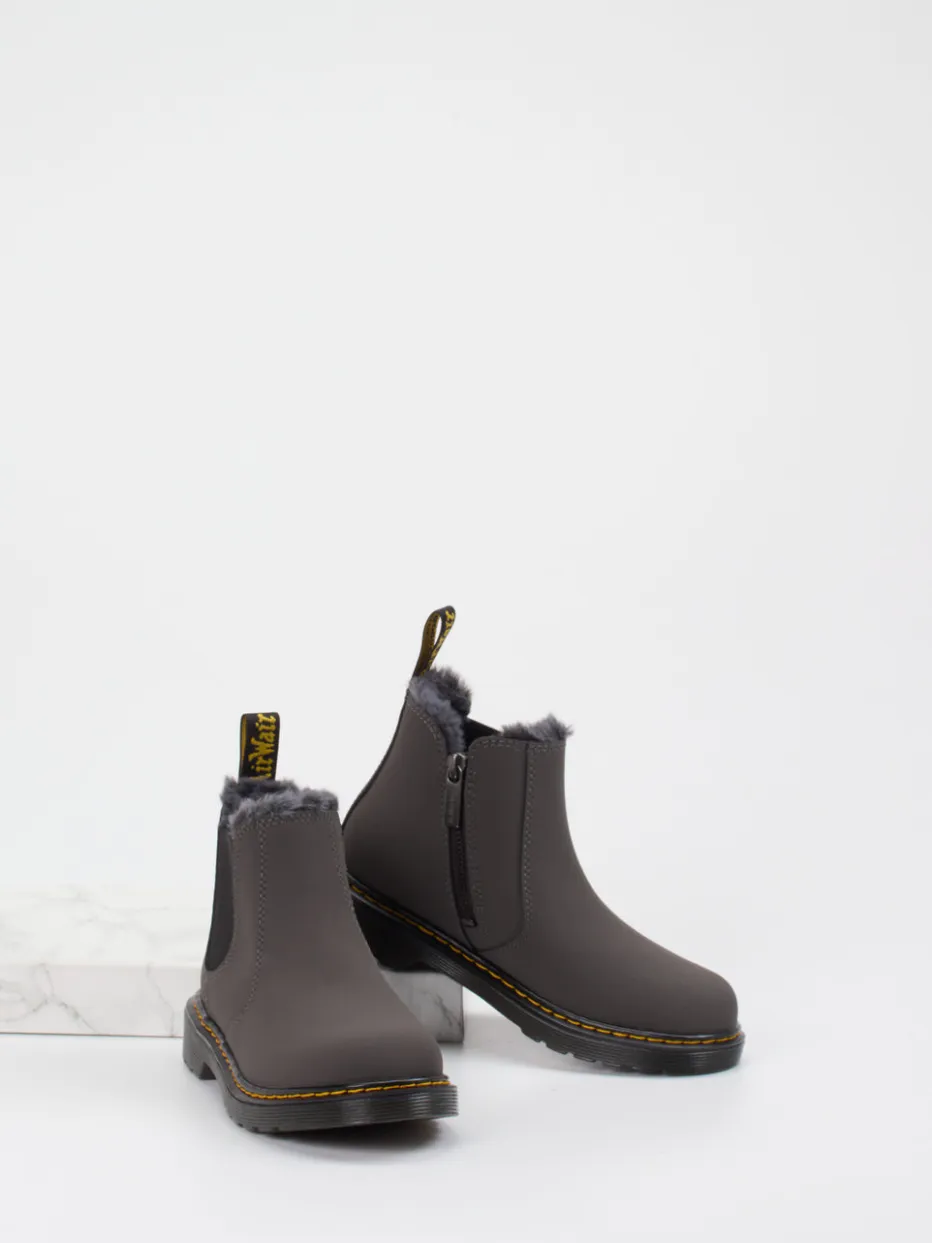 Kinder Dr. Martens – Chelsea Boots aus Synthetik anthrazit