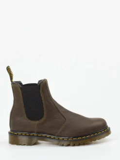 Herren Dr. Martens – Chelsea Boots aus Fettleder oliv